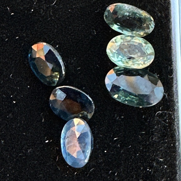 2.465 CT Natural Bi-Color Sapphire Lot. Only Heated Oval 6 Pcs Gem - Picture 16 of 17